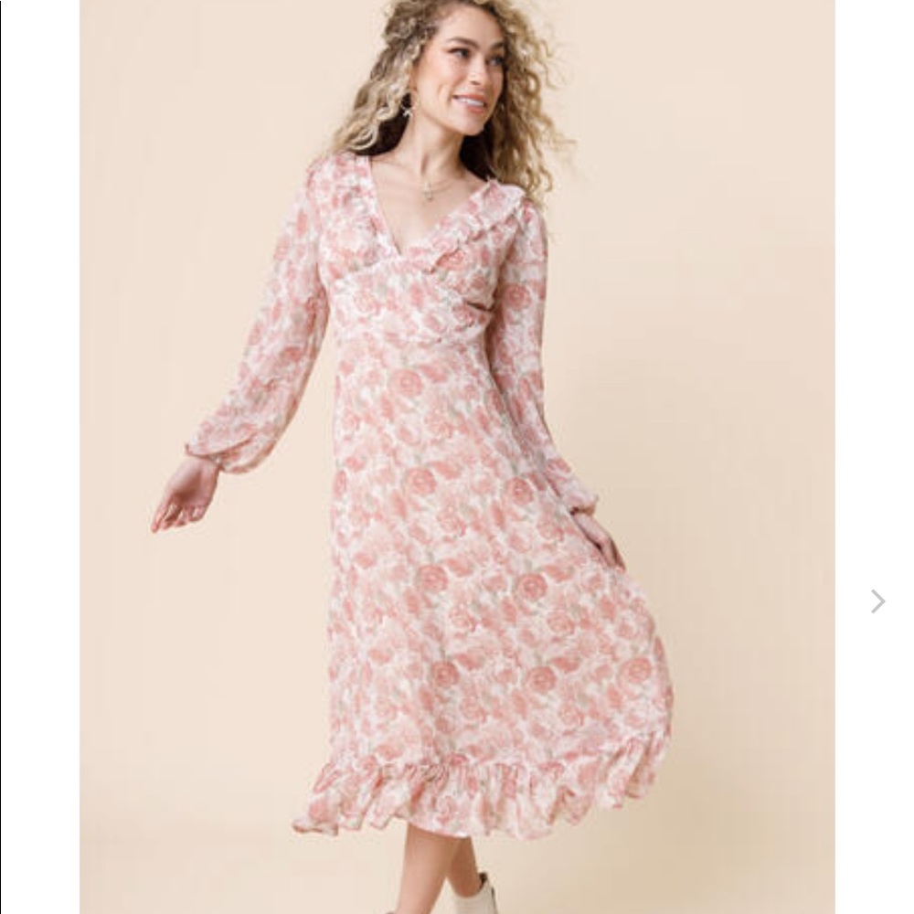 Francesca’s Long Floral Dress